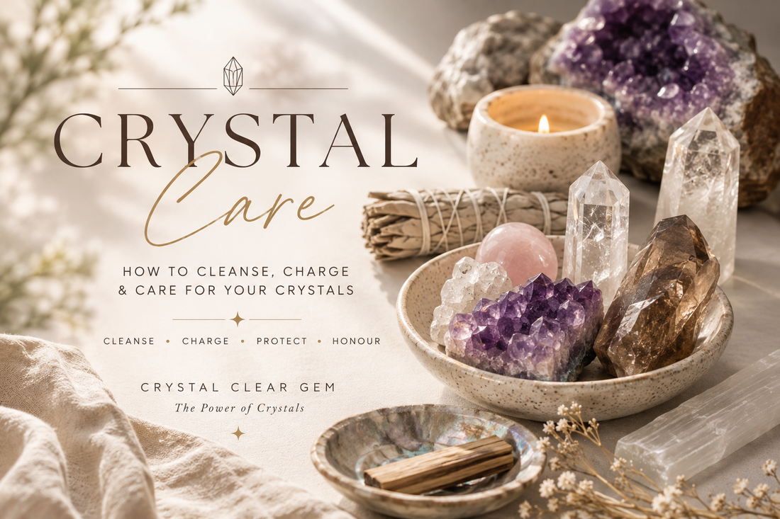 Crystal Care: How to Cleanse, Charge & Care for Your Crystals