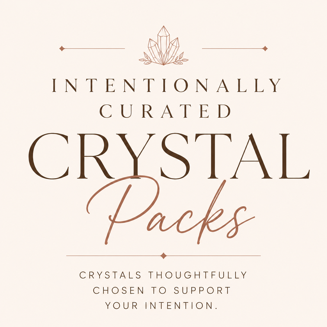 Intentionally Curated Crystal Packs