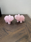 🐘 Rose Quartz Elephant – Love, Luck & Gentle Strength