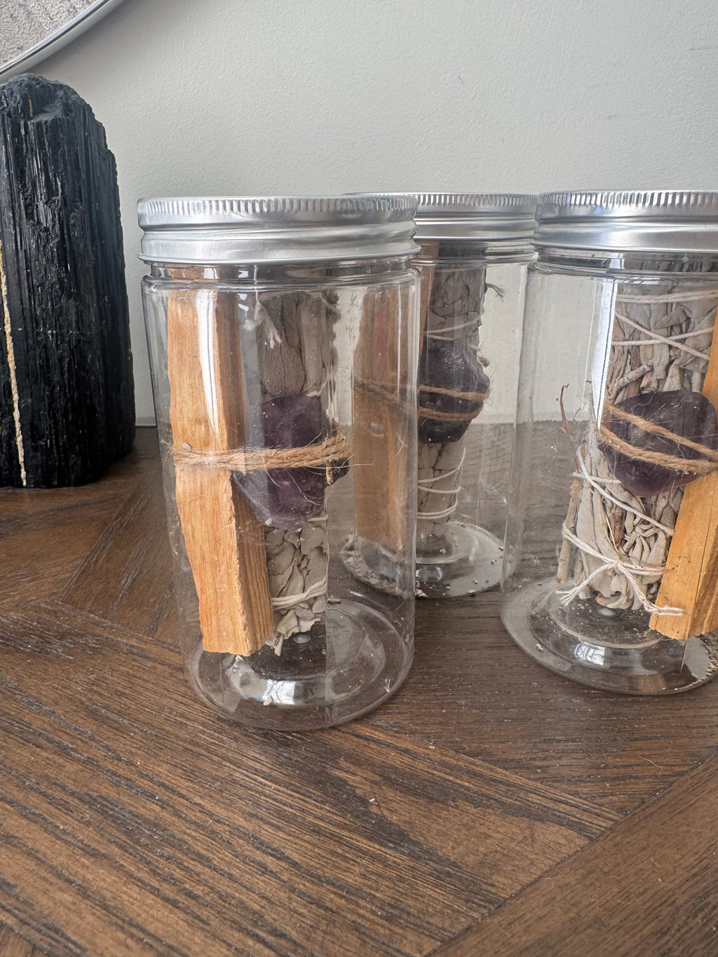 💜🌿 Amethyst, White Sage & Palo Santo Cleansing Ritual Jar ✨
