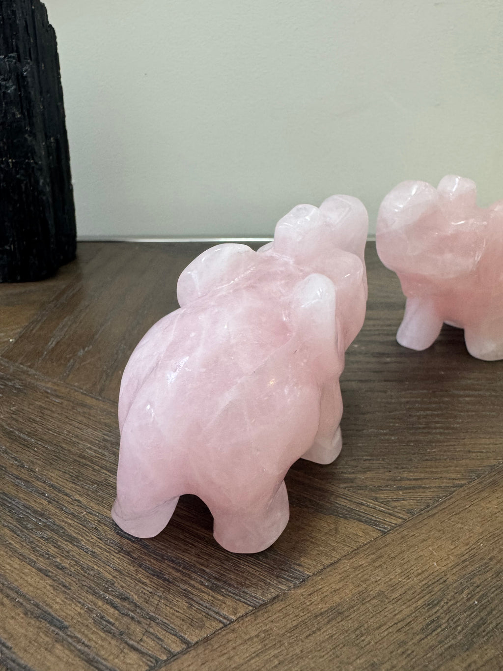 🐘 Rose Quartz Elephant – Love, Luck & Gentle Strength