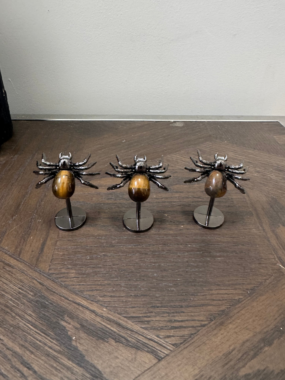 🐅 Tiger’s Eye Crystal Spiders ✨