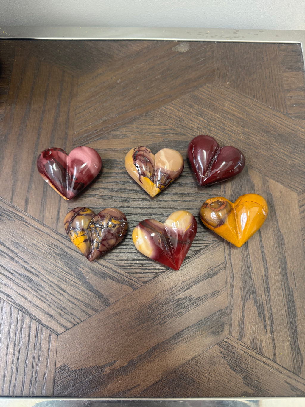 ✨ Mookaite Jasper Hearts ✨