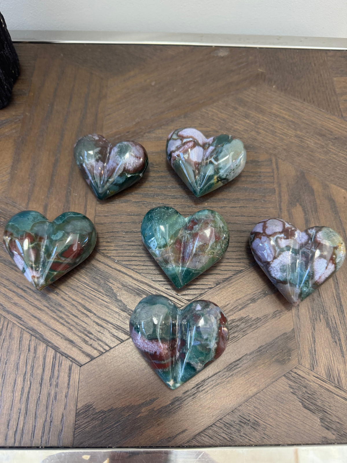 💚 Ocean Jasper Heart – Joy, Emotional Balance & Nurturing Energy