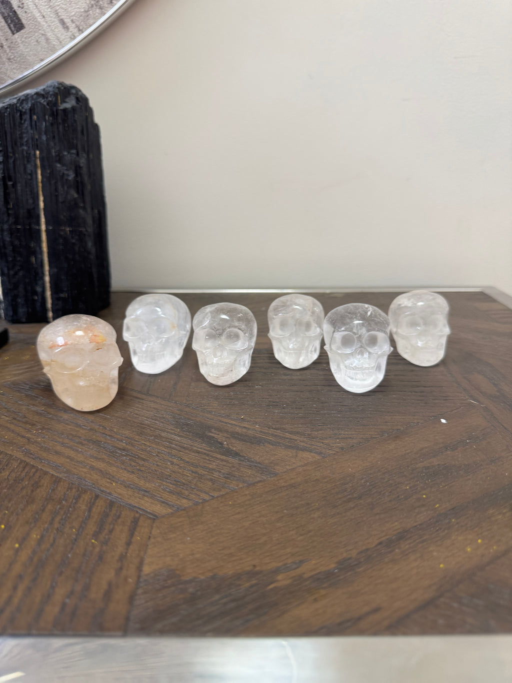 🤍 Clear Quartz Skull Carving – Clarity, Amplification & Spiritual Awakening