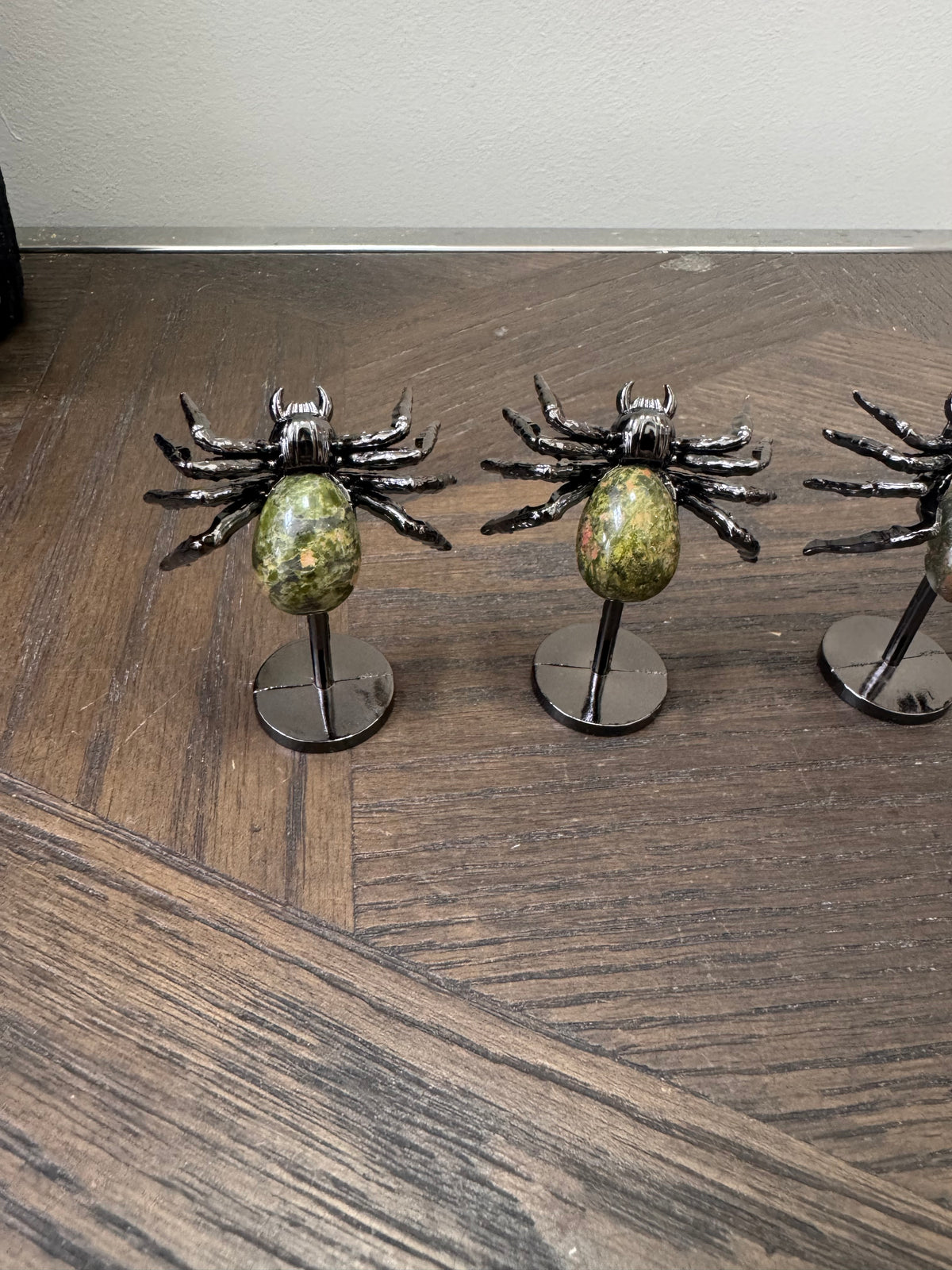 🕷️ Unakite Crystal Spiders ✨
