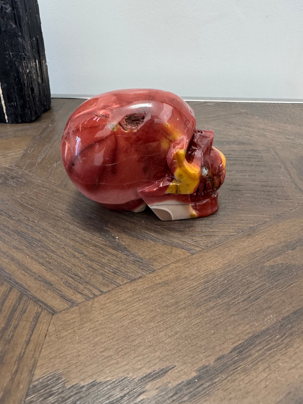 🔥 Mookaite Skull – Courage, Grounding & Personal Power