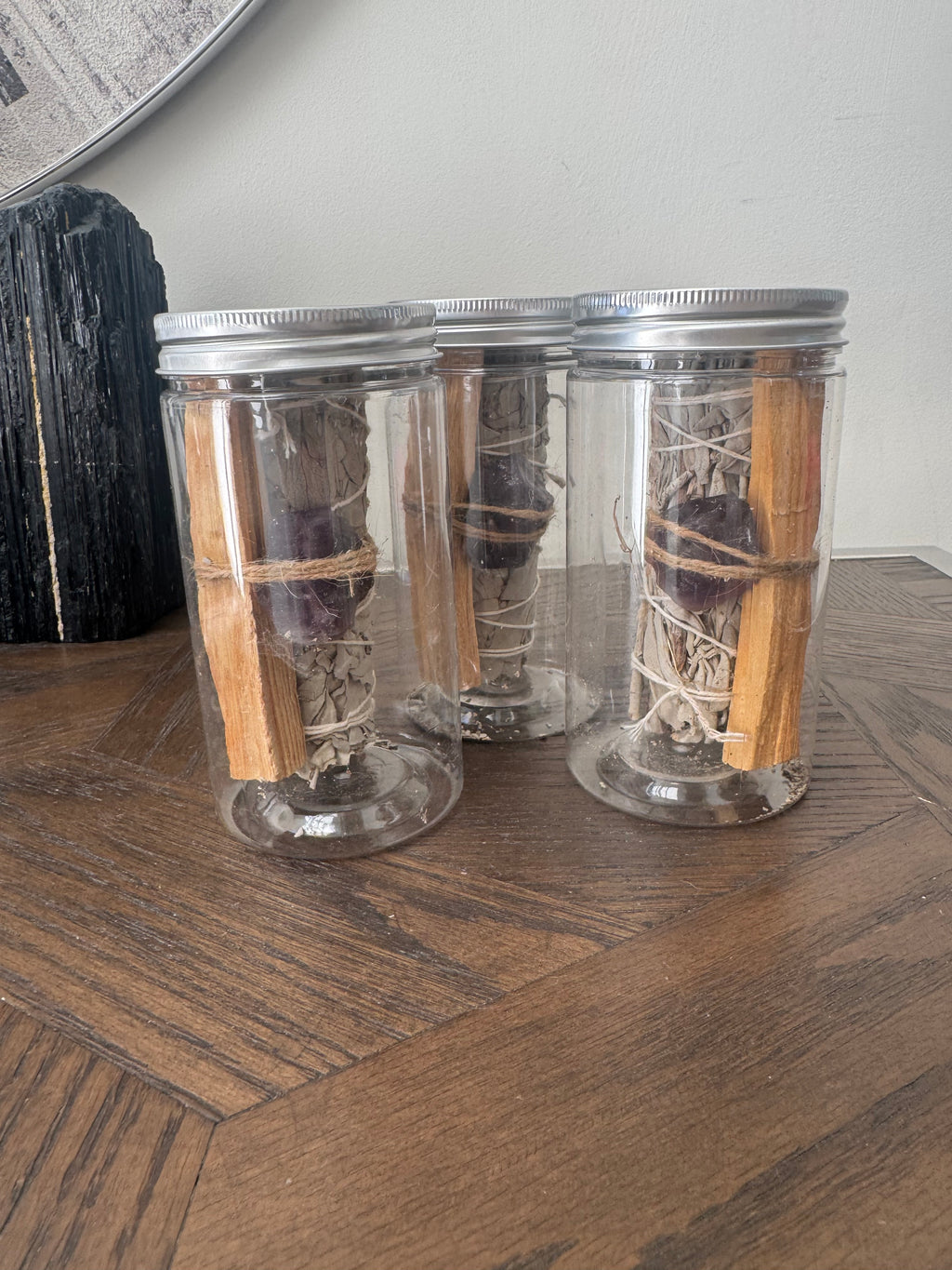 💜🌿 Amethyst, White Sage & Palo Santo Cleansing Ritual Jar ✨