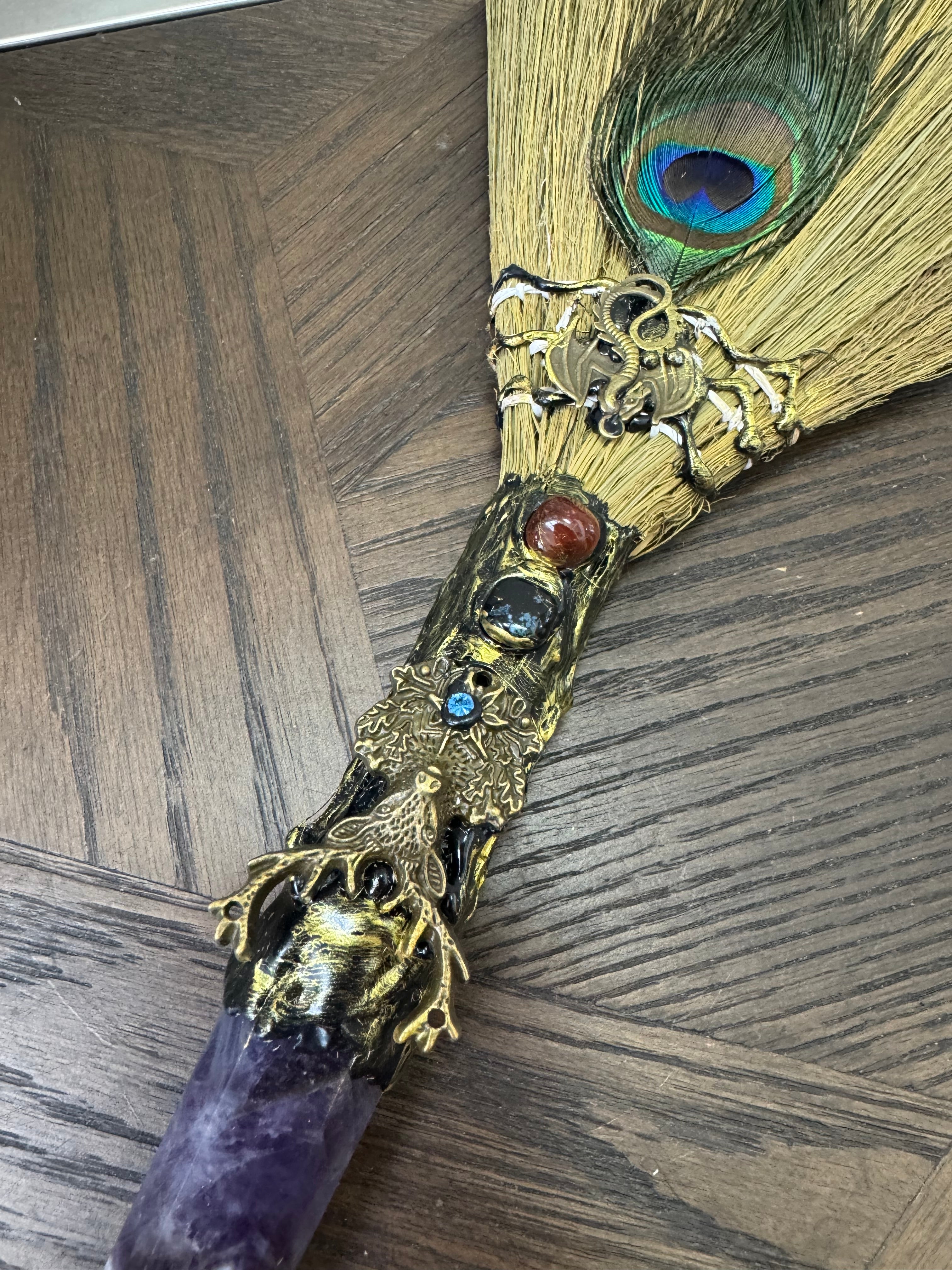 💜 Amethyst Ritual Besom – The Intuition & Protection Broom