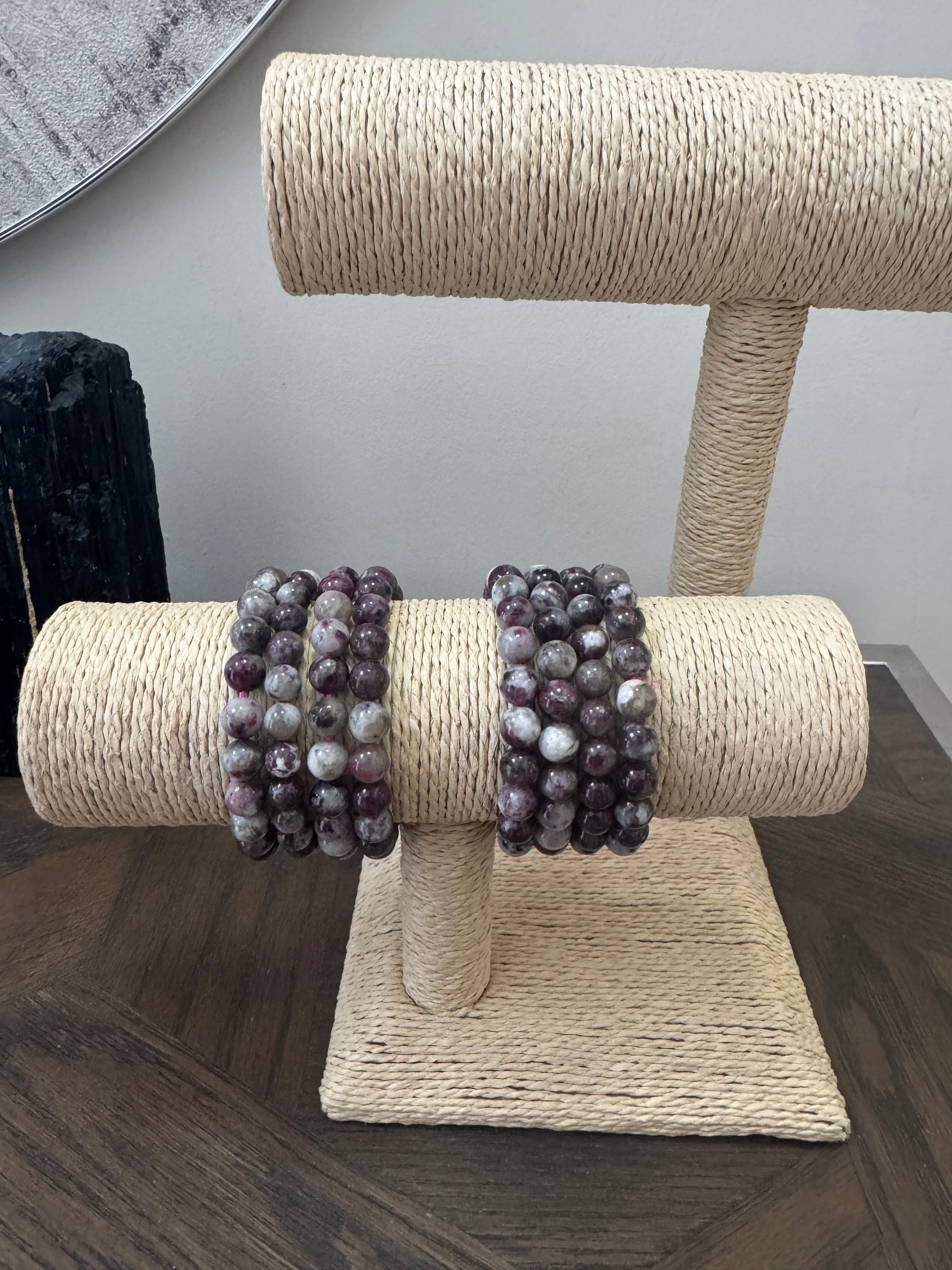 💗 Pink Tourmaline 8mm Crystal Bracelet – Heart Healing, Love & Emotional Balance