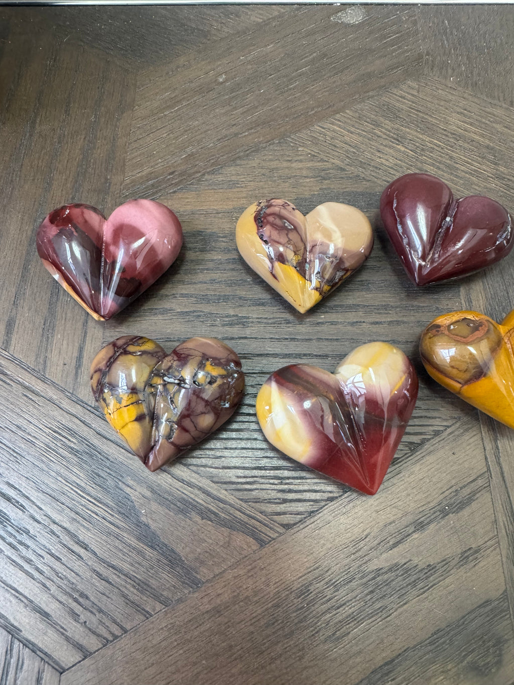✨ Mookaite Jasper Hearts ✨