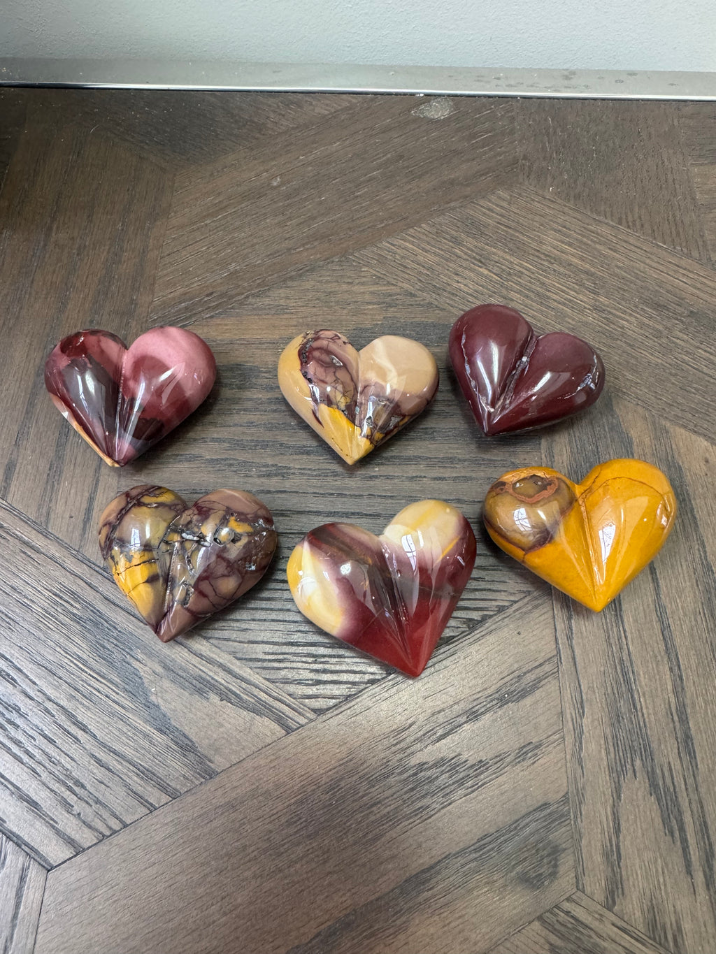 ✨ Mookaite Jasper Hearts ✨