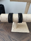 🖤 Black Tourmaline 6mm Crystal Bracelet – Protection, Grounding & Energy Shielding