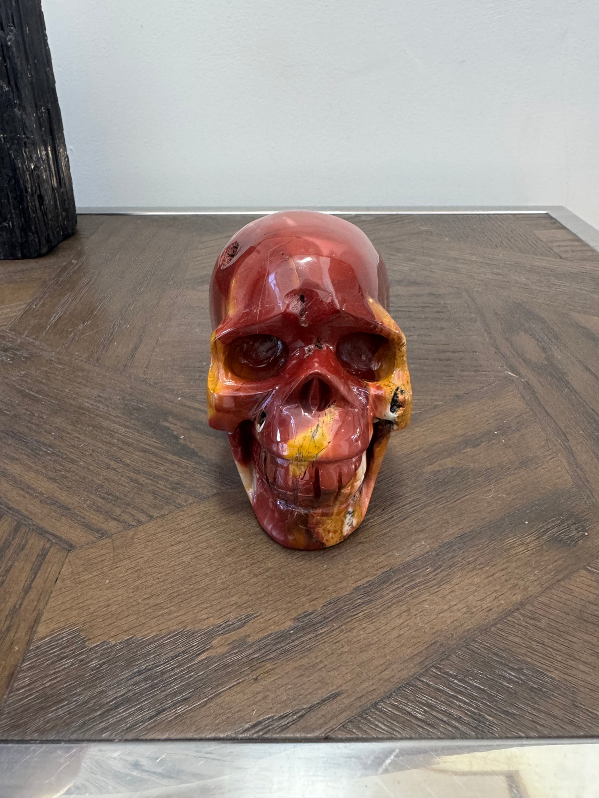 🔥 Mookaite Skull – Courage, Grounding & Personal Power