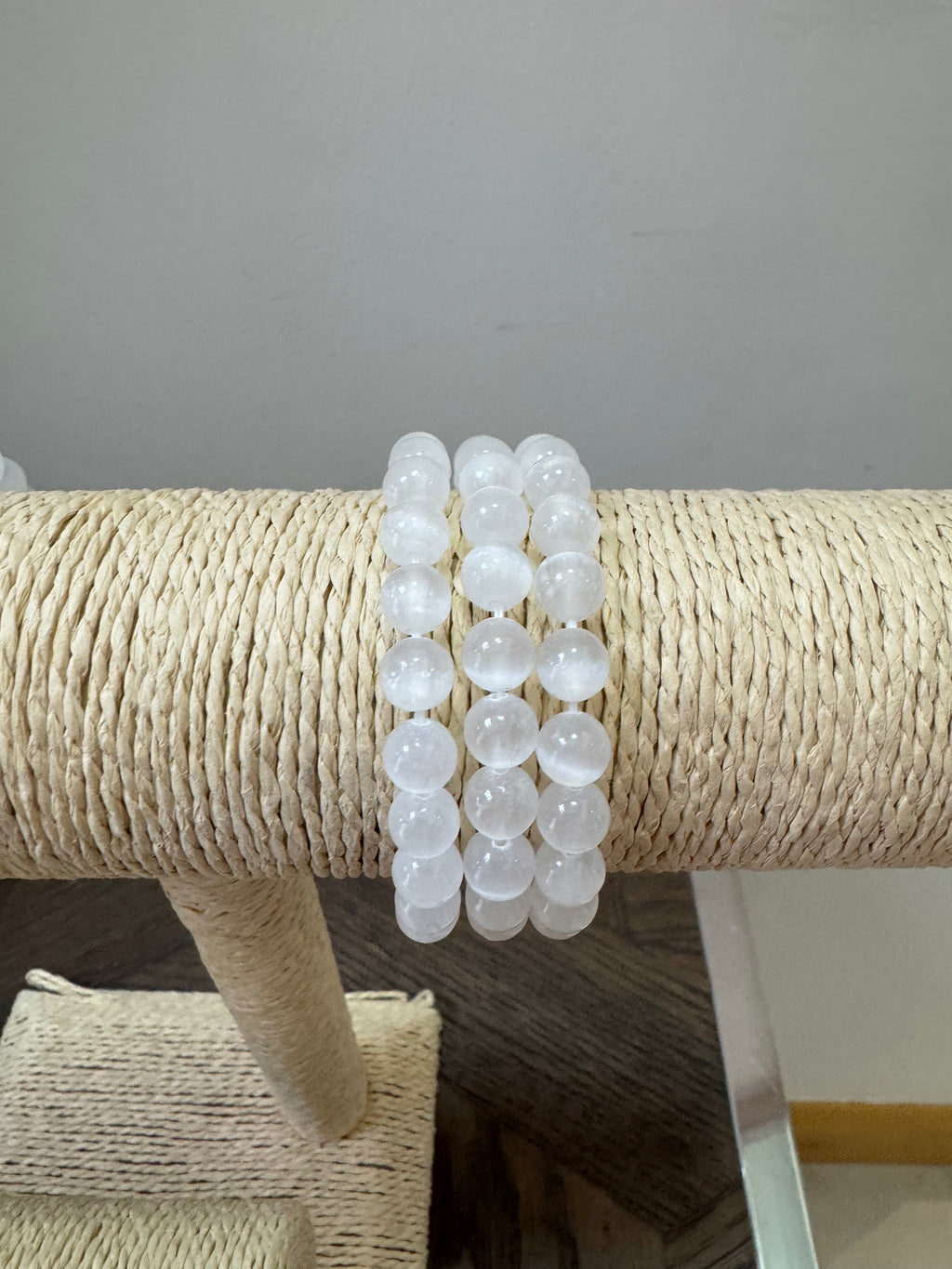 🤍 Selenite Bracelet – Energy Cleansing, Clarity & Spiritual Protection