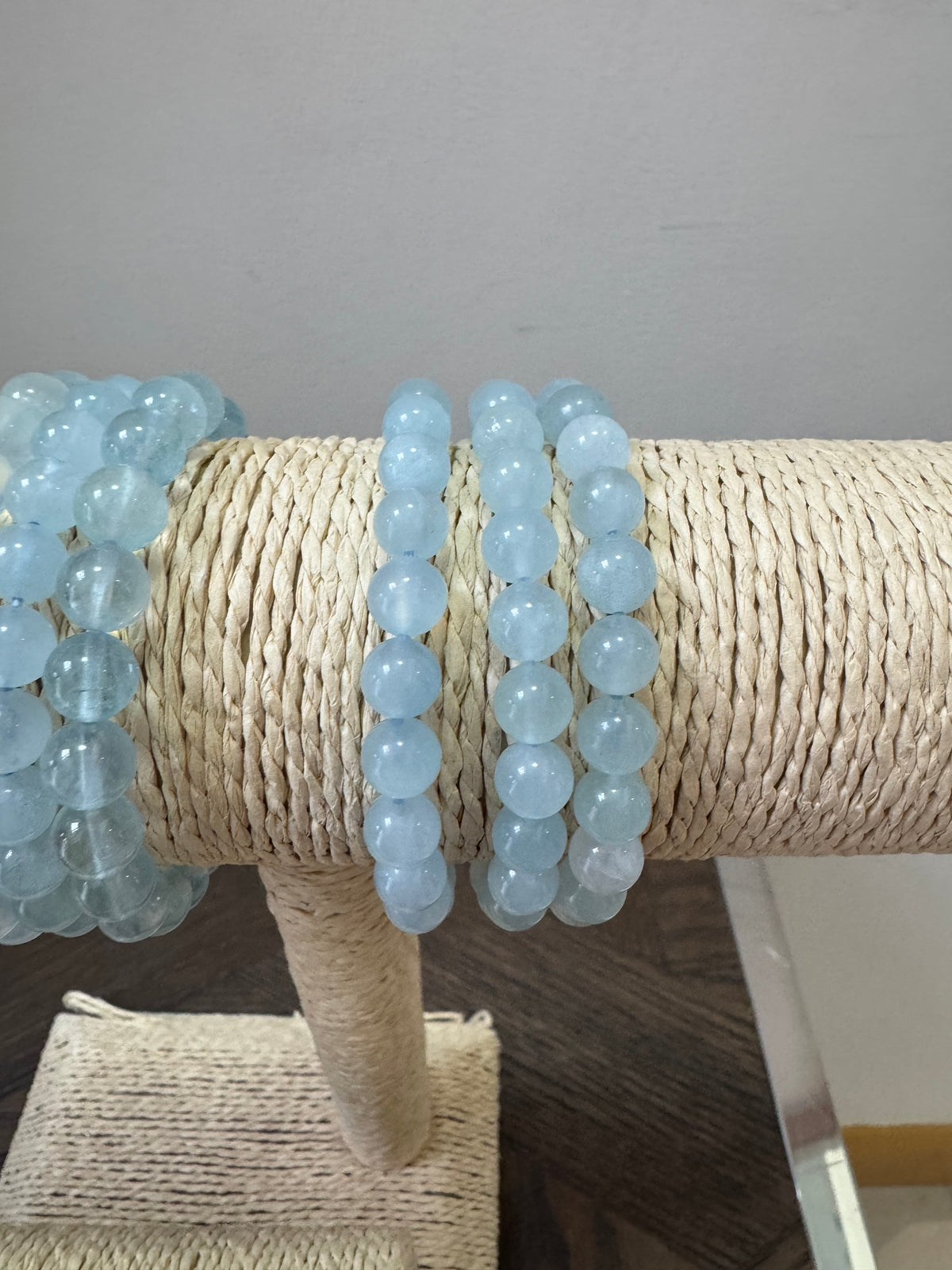 🩵 Aquamarine Bracelet 8mm – Calm, Clarity & Courage