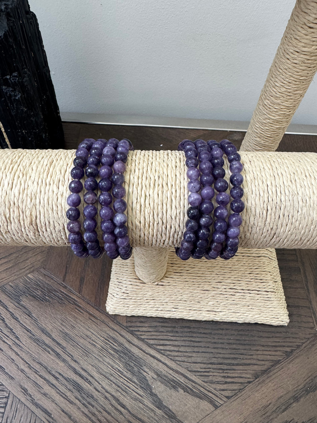 💜 Lepidolite 6mm Crystal Bracelet – Calm, Balance & New Beginnings