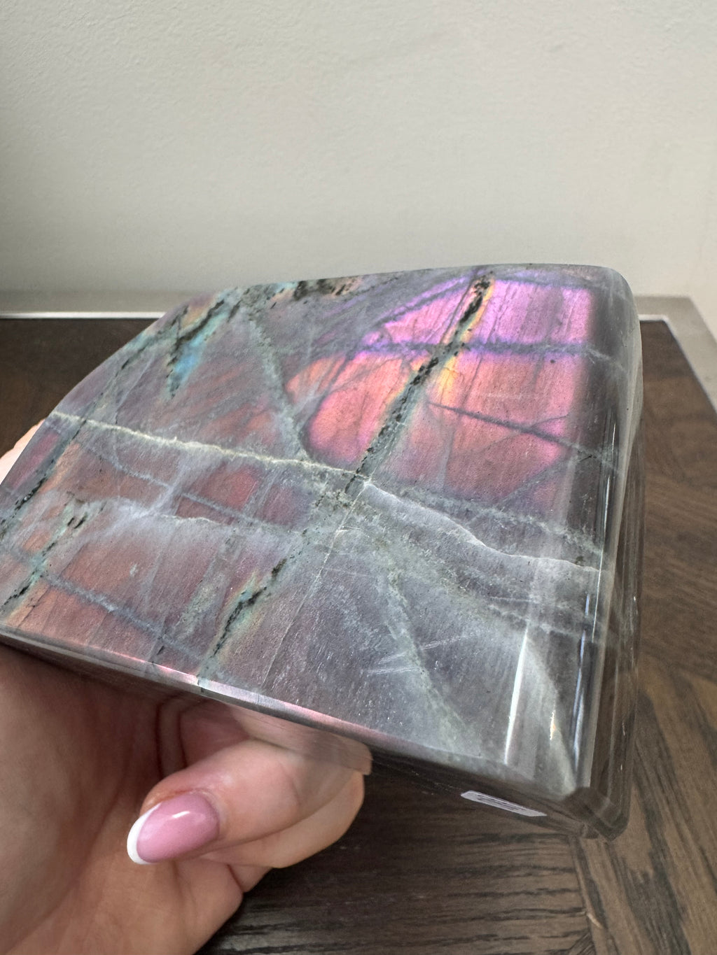 💜🌈 Labradorite Freeform – Purple Flash ✨