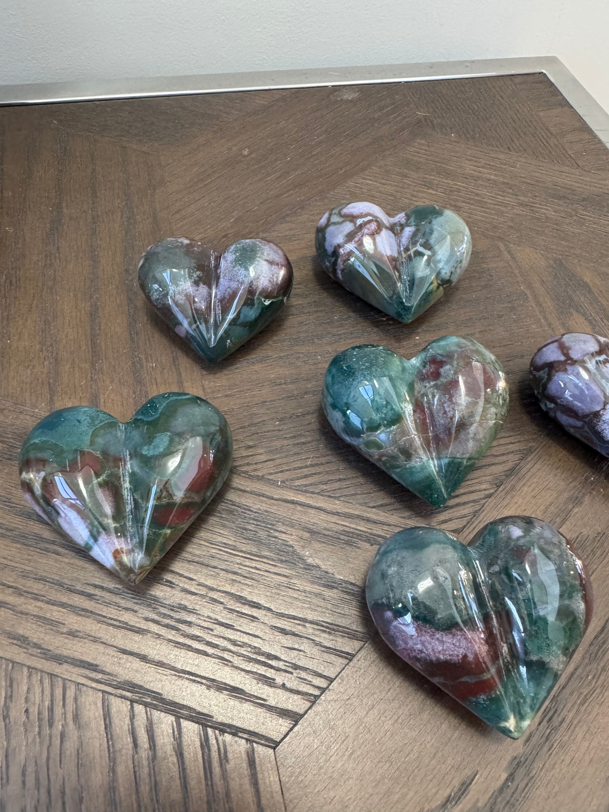 💚 Ocean Jasper Heart – Joy, Emotional Balance & Nurturing Energy