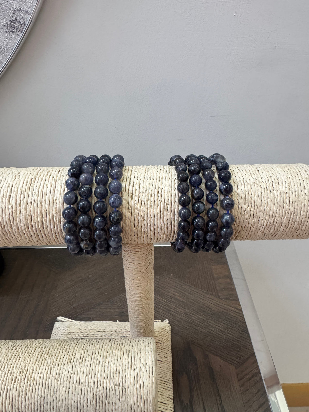 💙 Iolite Bracelet 8mm – Intuition, Clarity & Inner Vision