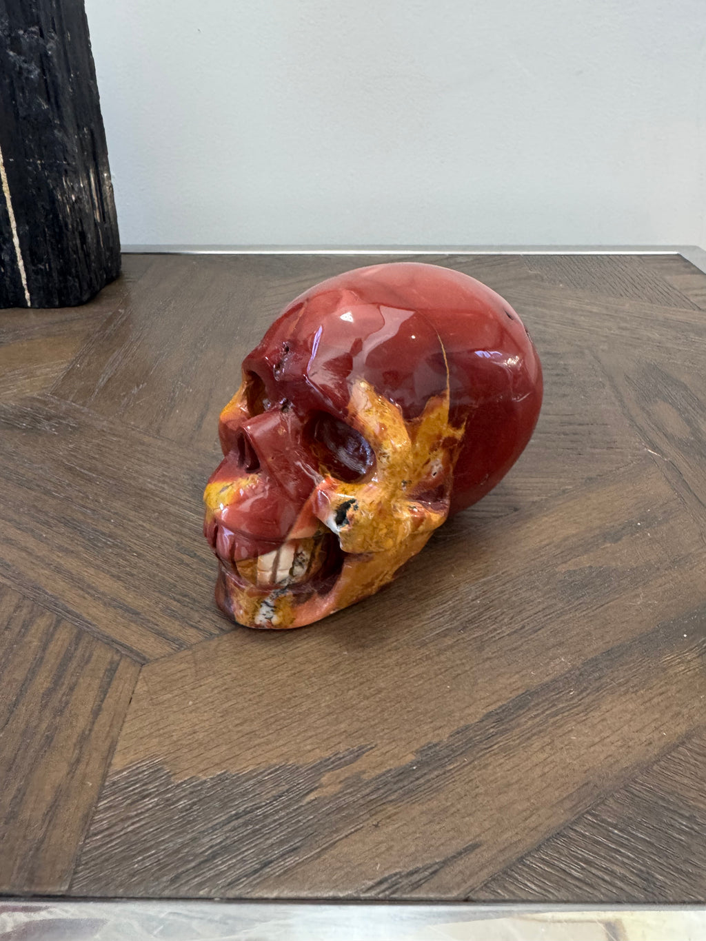 🔥 Mookaite Skull – Courage, Grounding & Personal Power