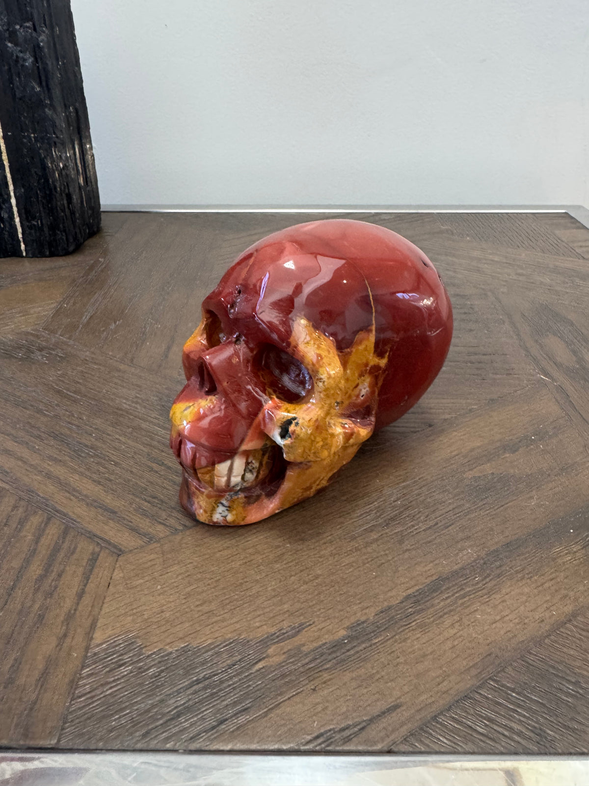 🔥 Mookaite Skull – Courage, Grounding & Personal Power