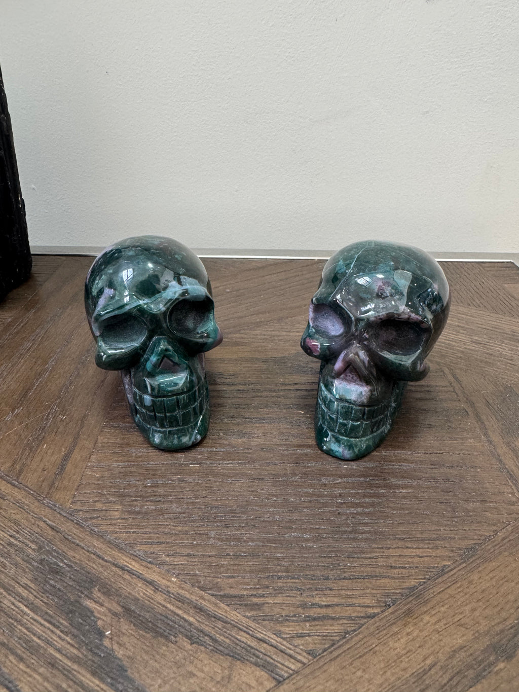 🌊 Ocean Jasper Skull – Renewal, Positivity & Emotional Balance