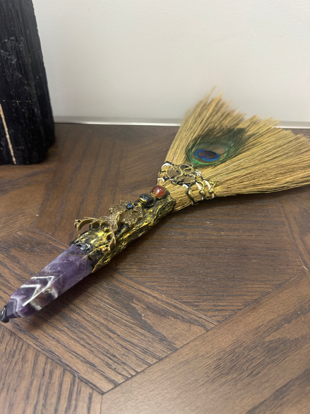 💜 Amethyst Ritual Besom – The Intuition & Protection Broom