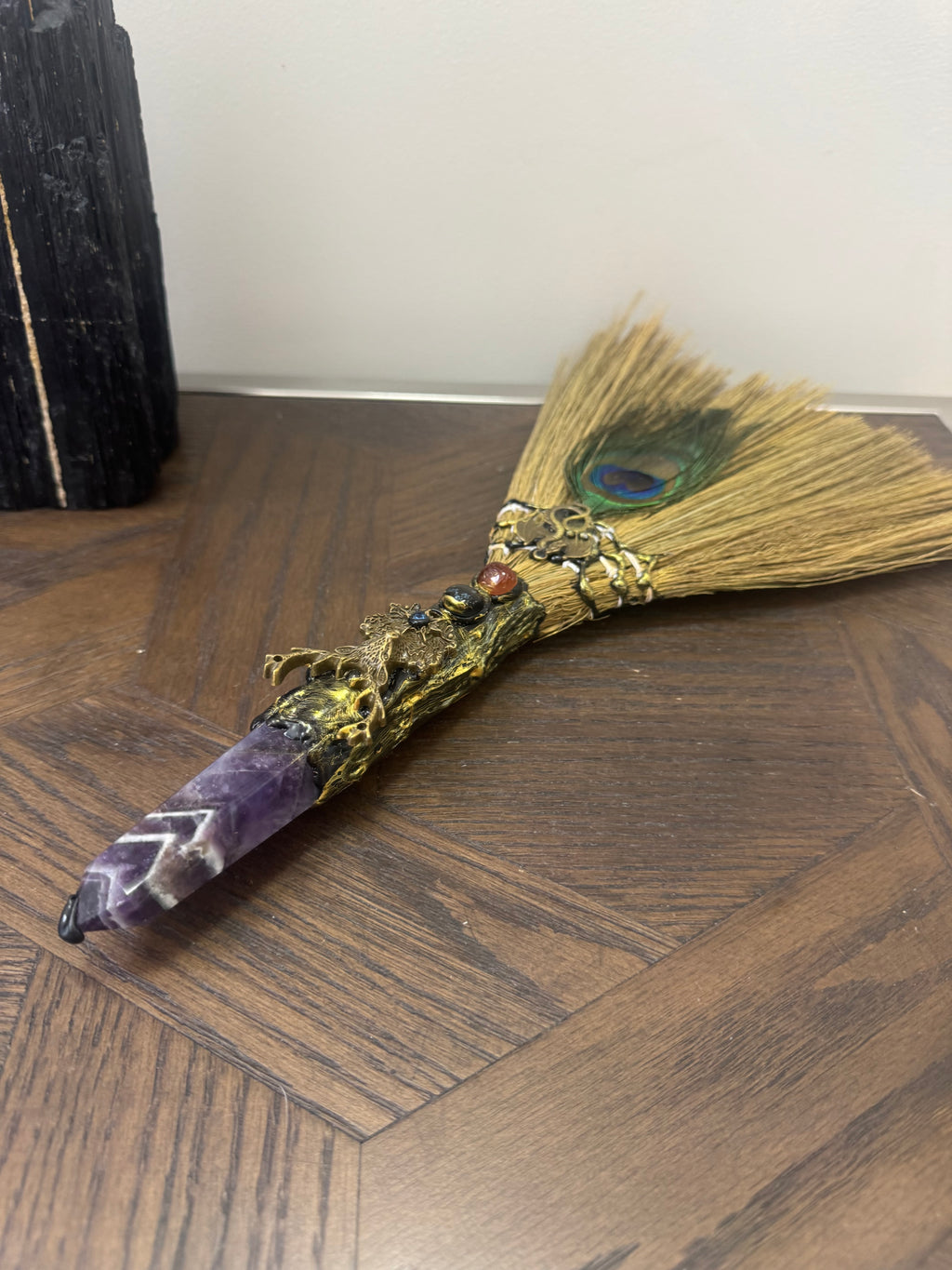 💜 Amethyst Ritual Besom – The Intuition & Protection Broom