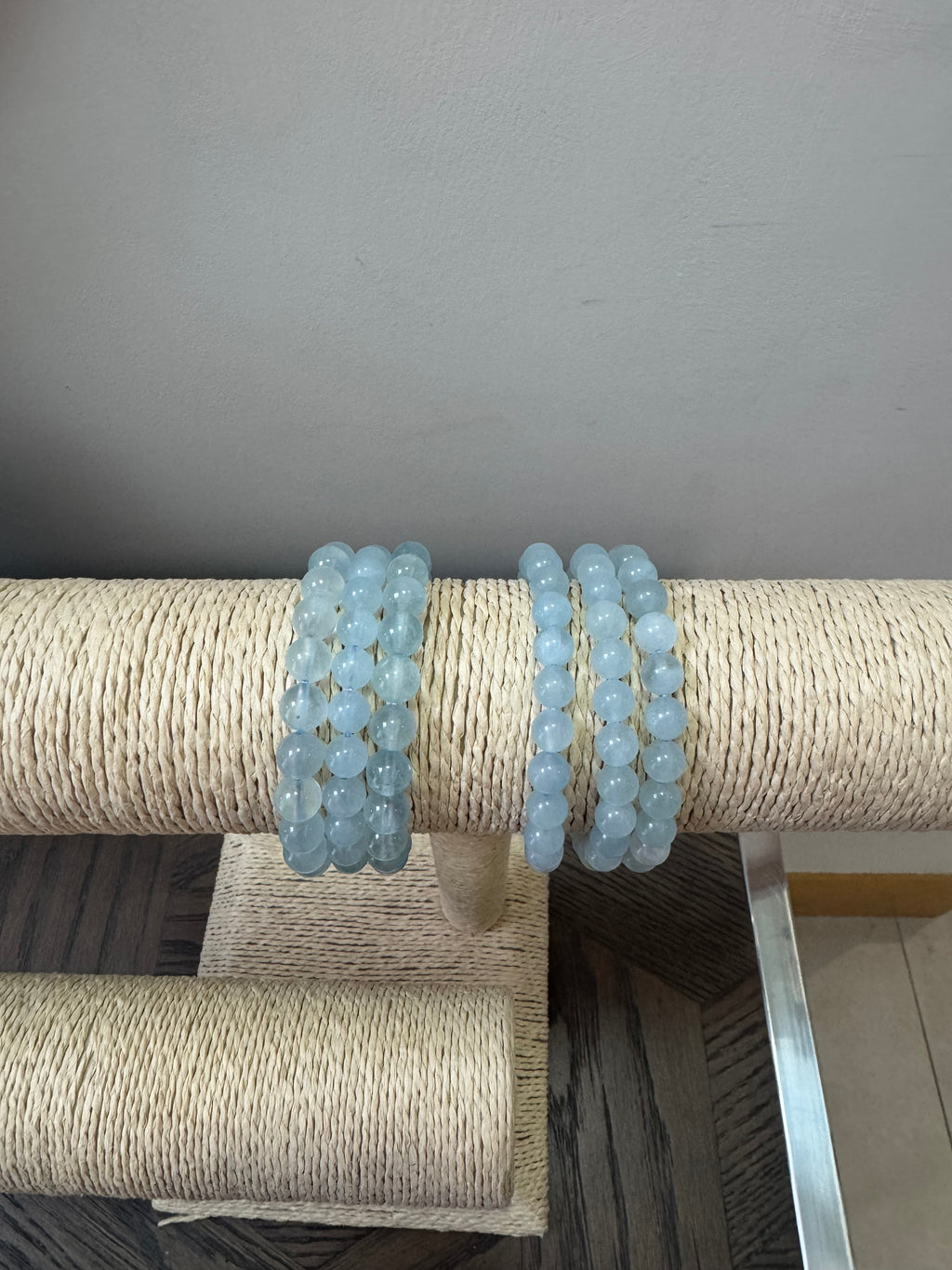 🩵 Aquamarine Bracelet 8mm – Calm, Clarity & Courage