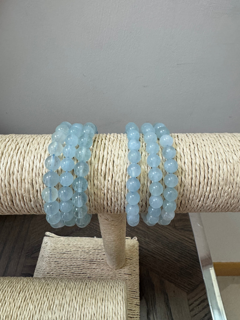 🩵 Aquamarine Bracelet 8mm – Calm, Clarity & Courage
