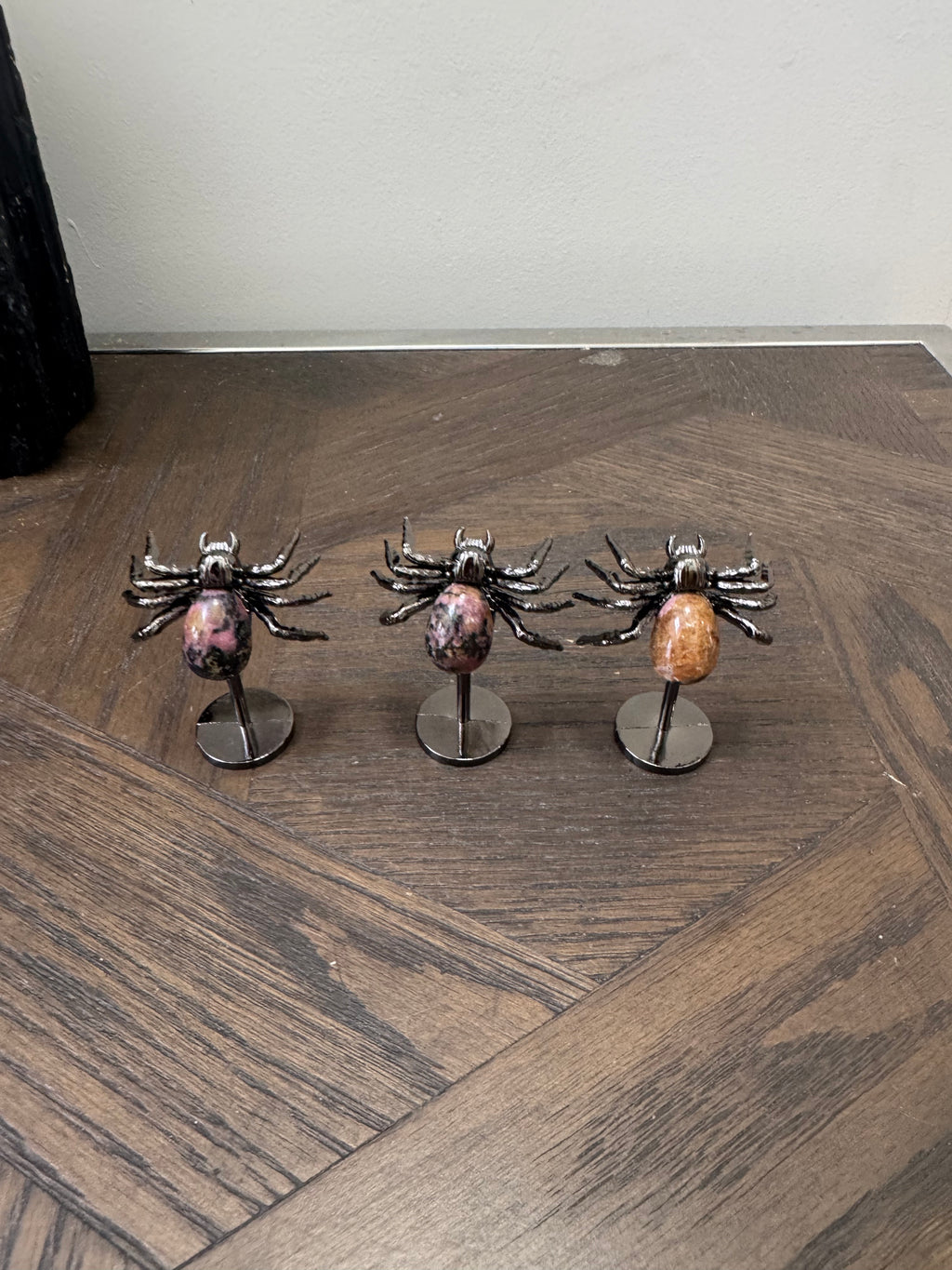 🕷️ Rhodonite Crystal Spiders ✨