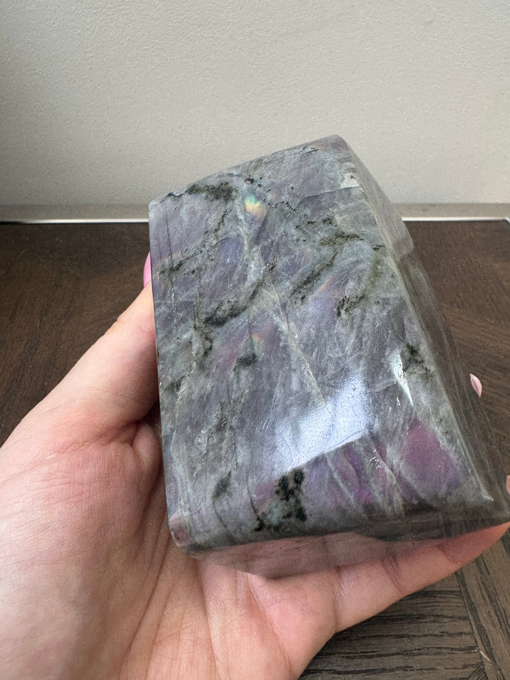 💜🌈 Labradorite Freeform – Purple Flash ✨