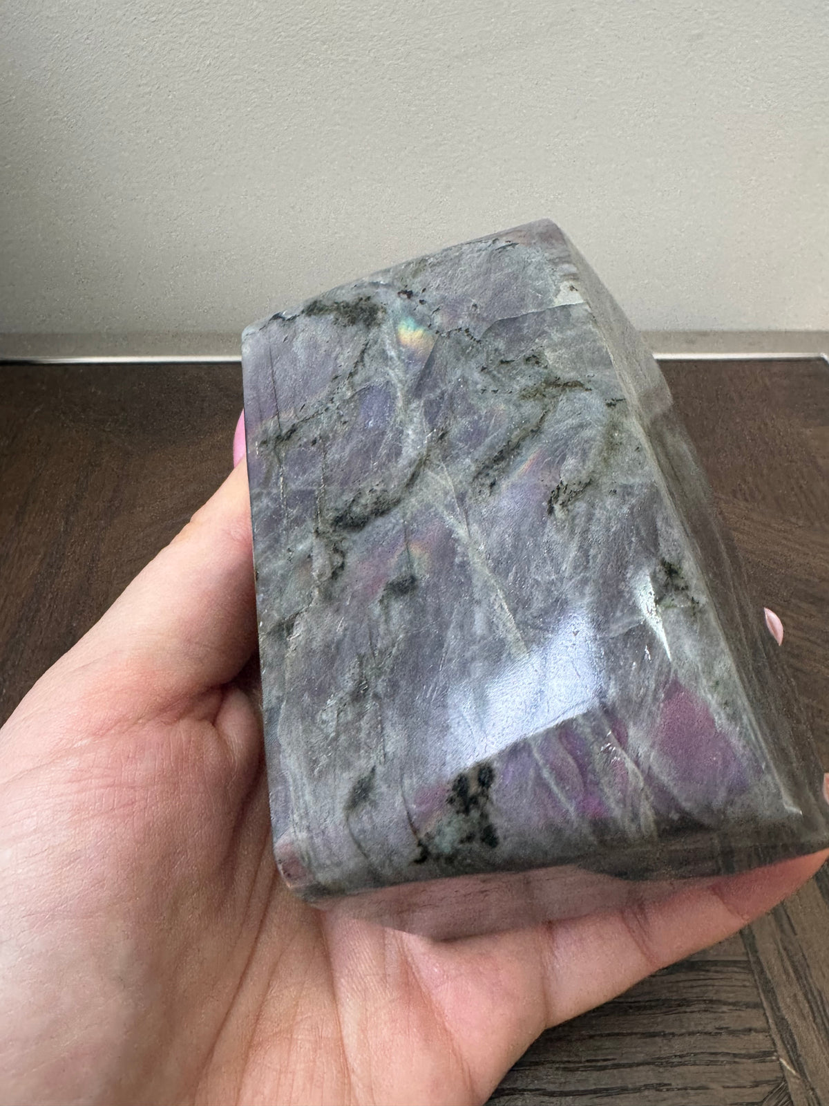 💜🌈 Labradorite Freeform – Purple Flash ✨