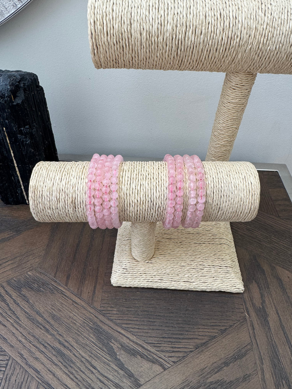 🌸 Rose Quartz 6mm Crystal Bracelet – Love, Self-Love & Emotional Harmony