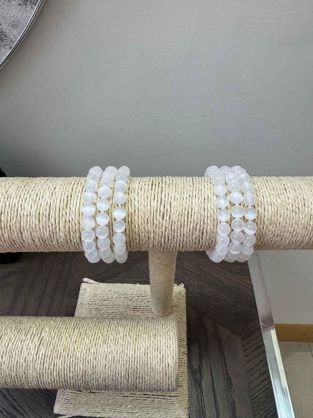 🤍 Selenite Bracelet – Energy Cleansing, Clarity & Spiritual Protection