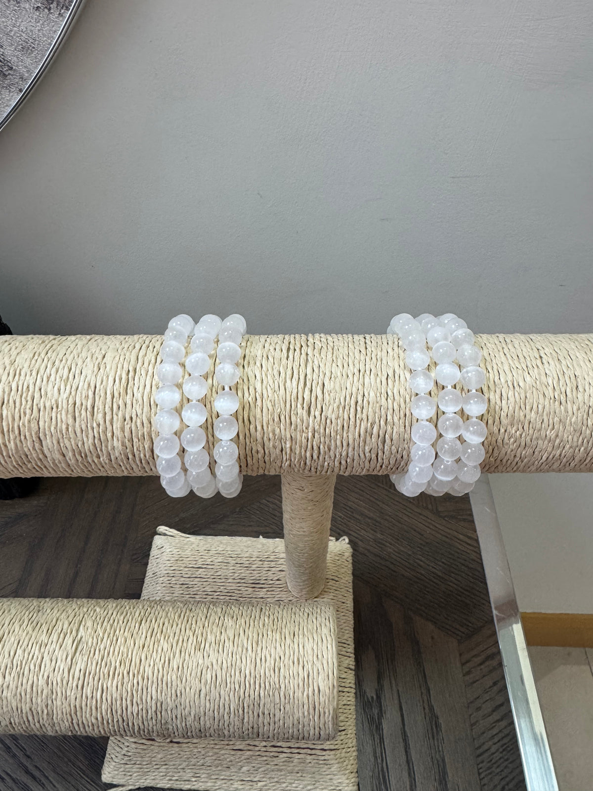 🤍 Selenite Bracelet – Energy Cleansing, Clarity & Spiritual Protection