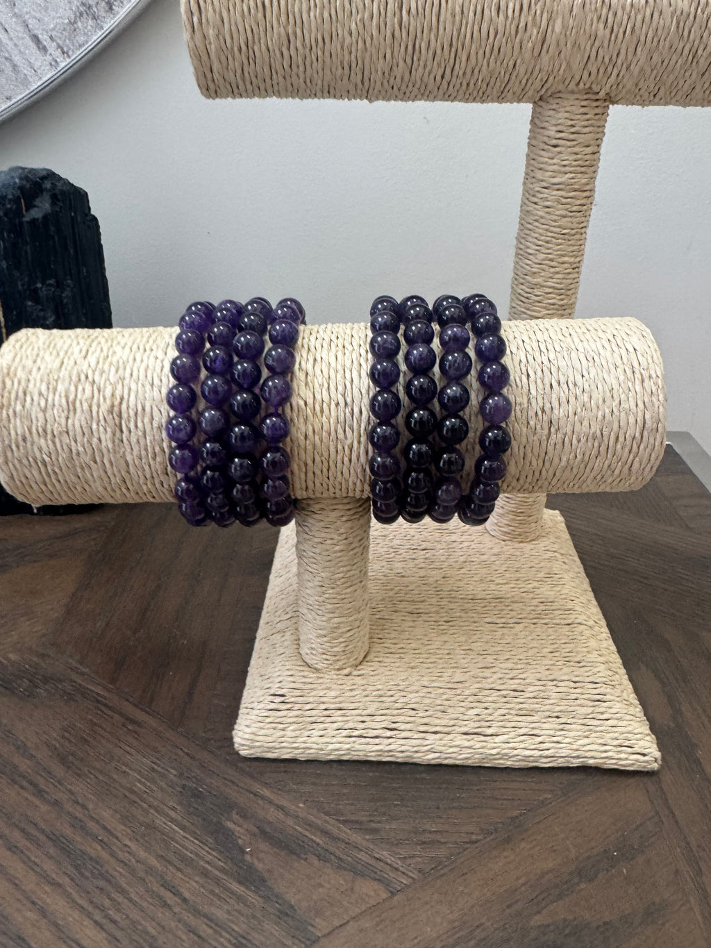 💜 Amethyst 8mm Crystal Bracelet – Calm, Intuition & Spiritual Protection