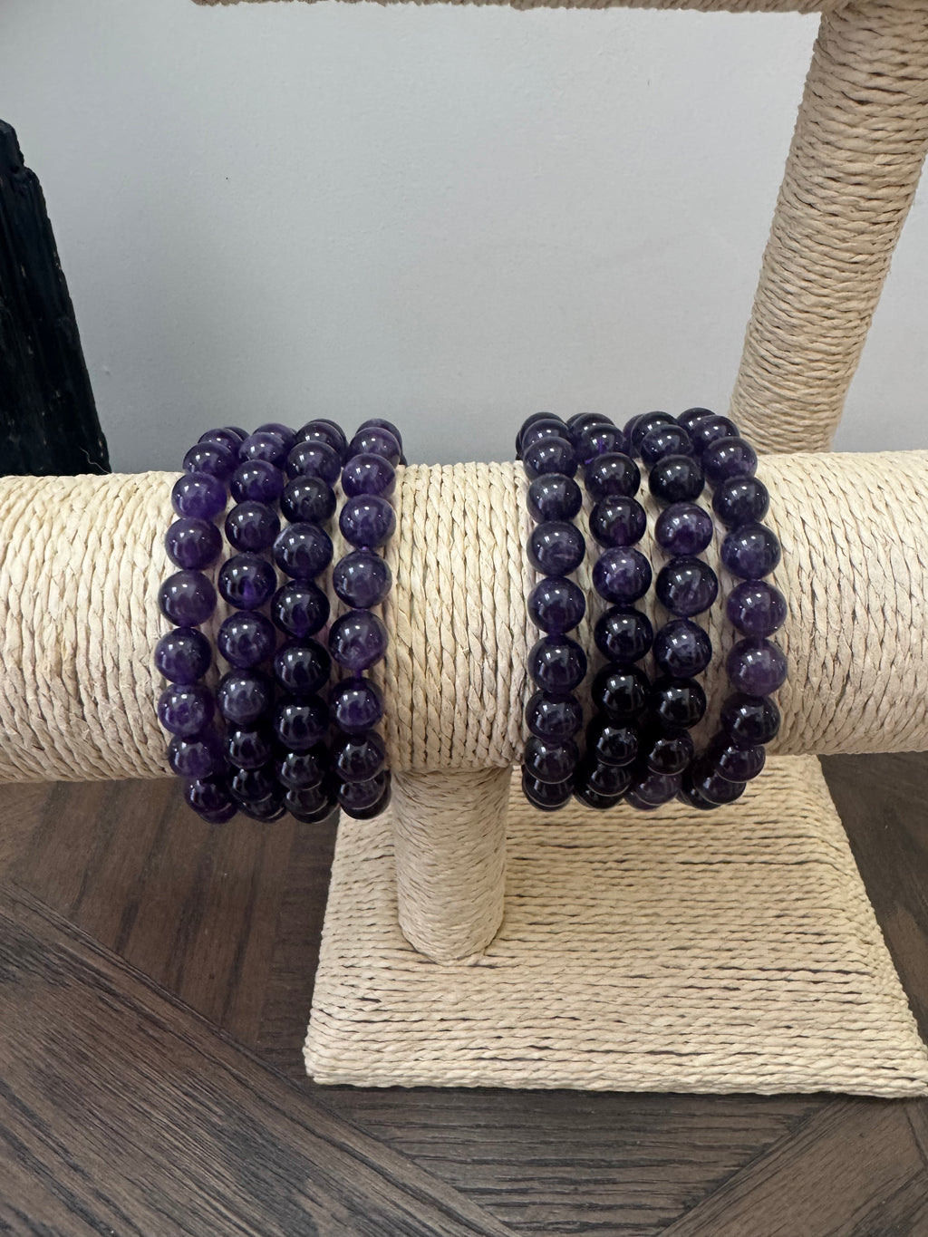 💜 Amethyst 8mm Crystal Bracelet – Calm, Intuition & Spiritual Protection
