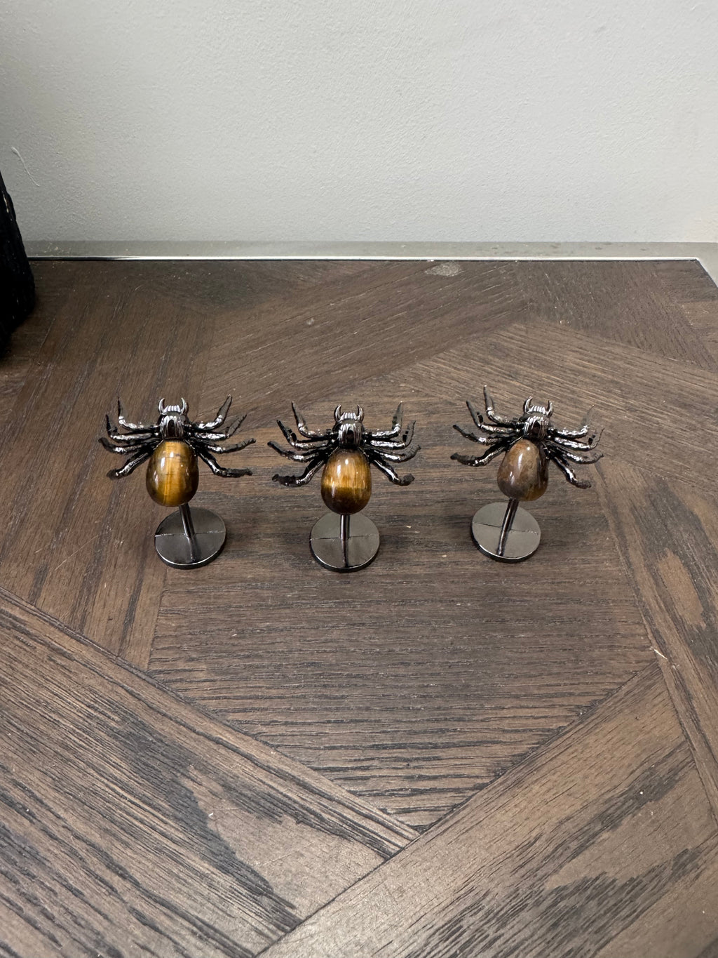 🐅 Tiger’s Eye Crystal Spiders ✨