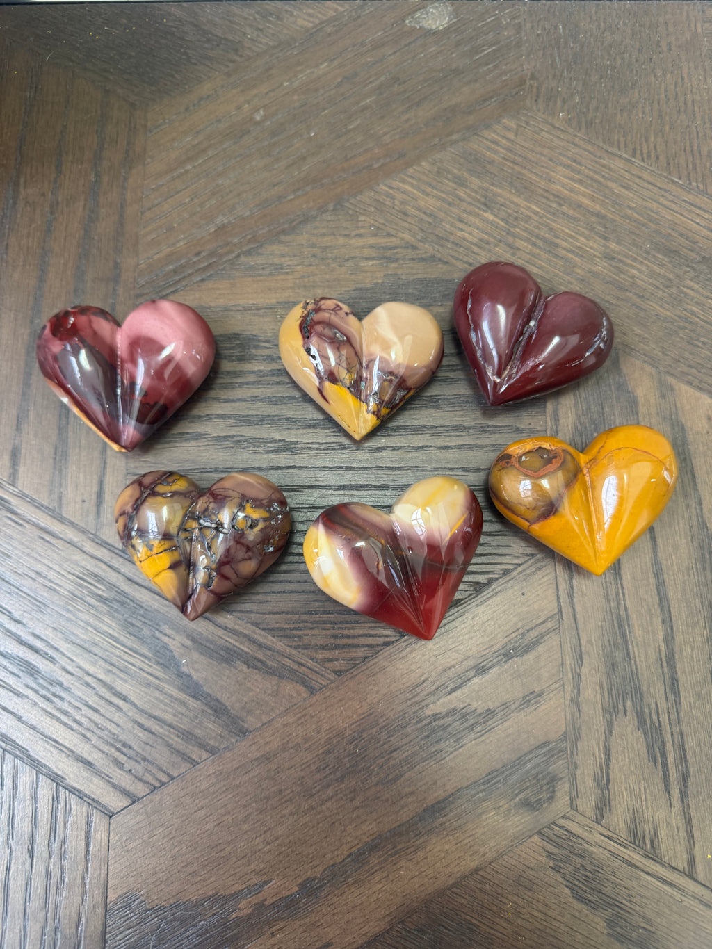 ✨ Mookaite Jasper Hearts ✨