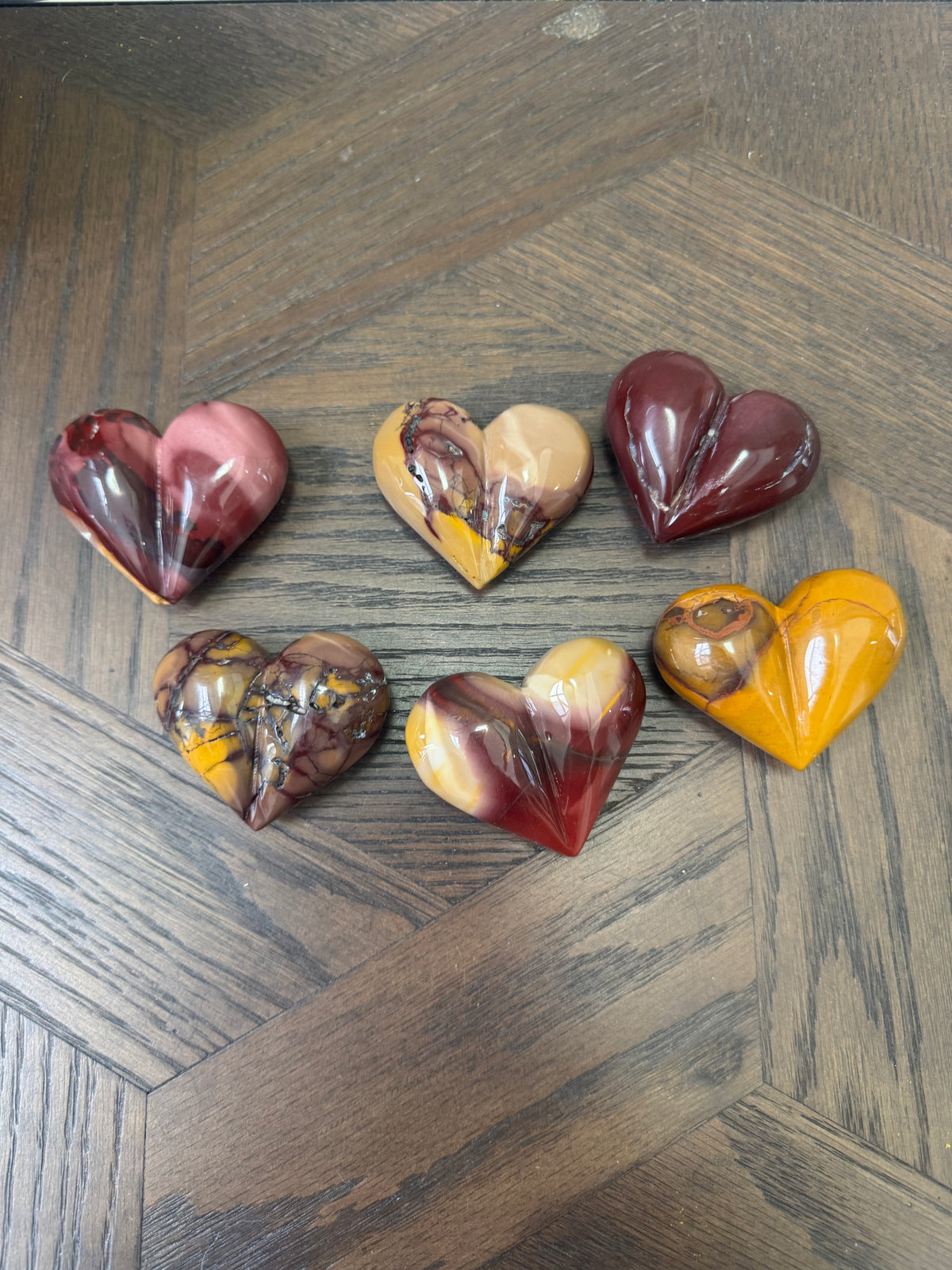 ✨ Mookaite Jasper Hearts ✨