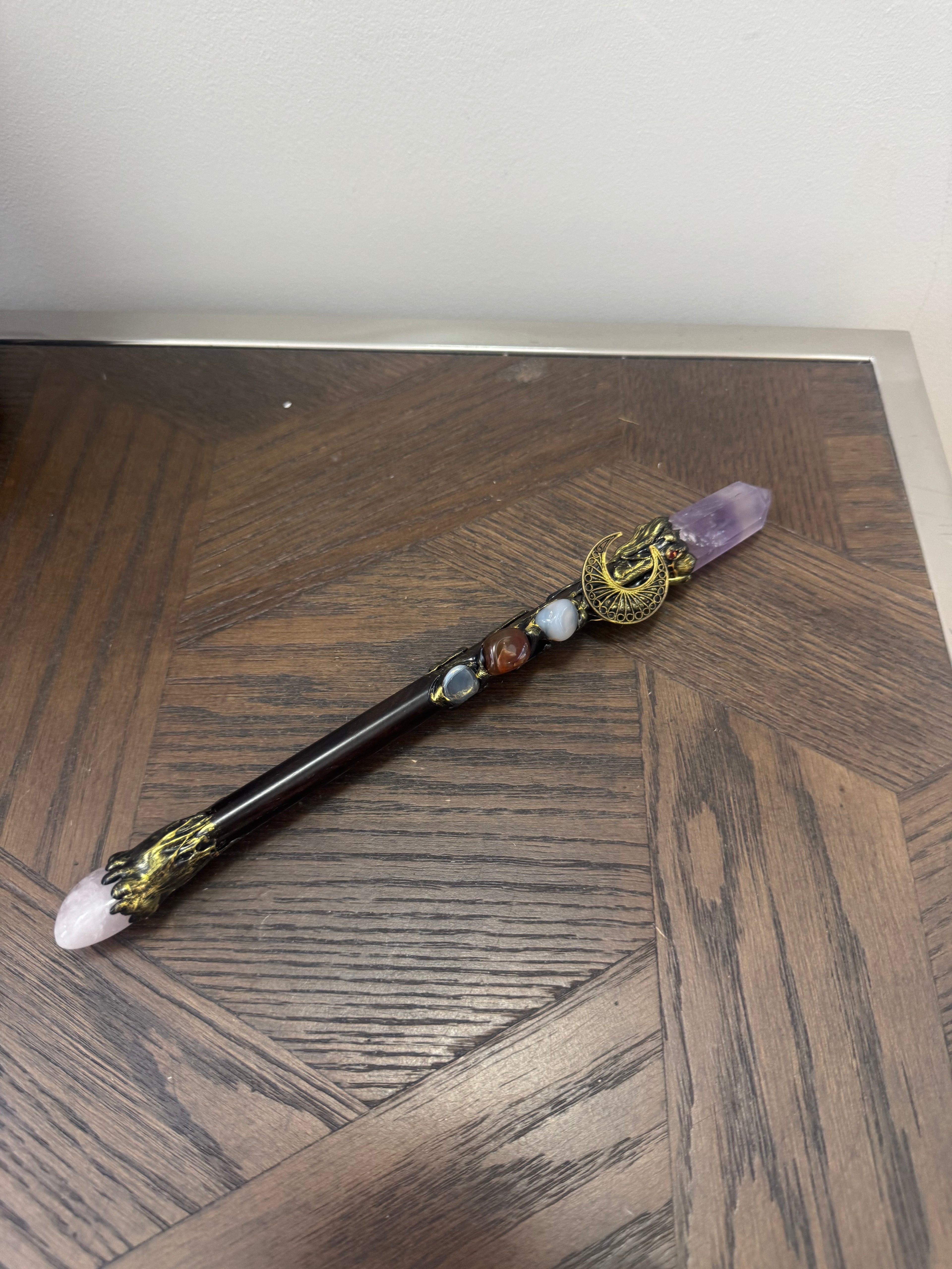 🔮 Crystal Ritual Wand – The Intuition & Divine Guidance Wand