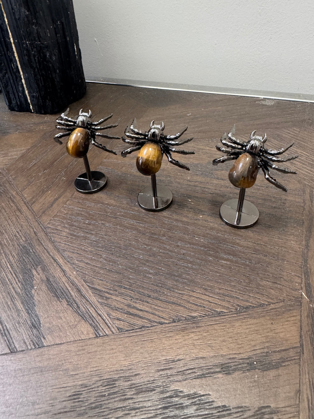 🐅 Tiger’s Eye Crystal Spiders ✨