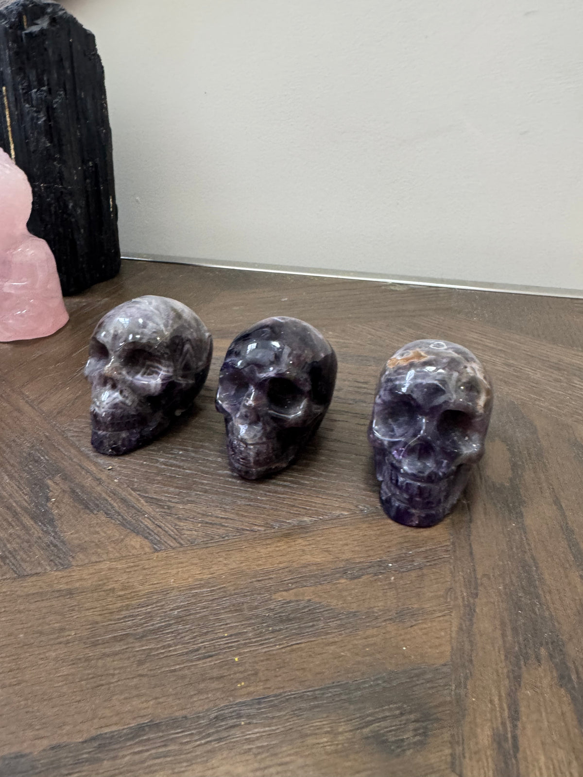 💜 Amethyst Skull Carving – Protection, Intuition & Spiritual Awakening