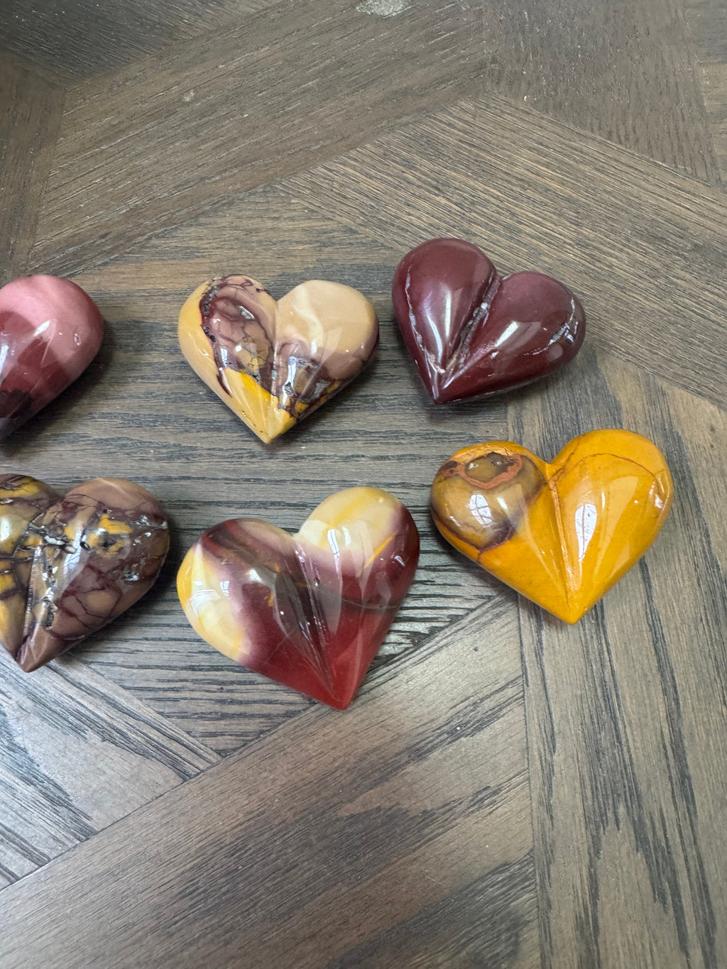 ✨ Mookaite Jasper Hearts ✨