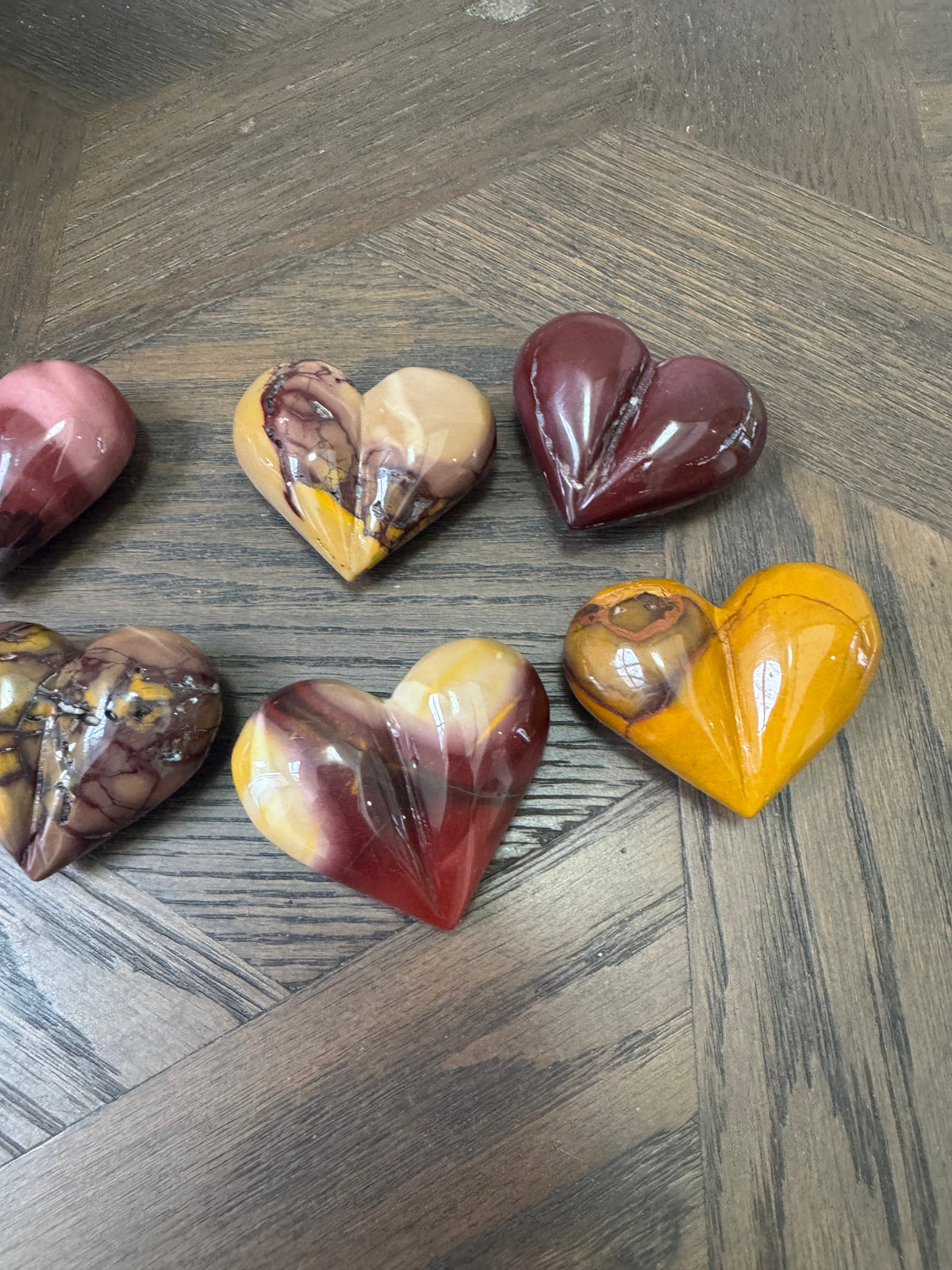 ✨ Mookaite Jasper Hearts ✨