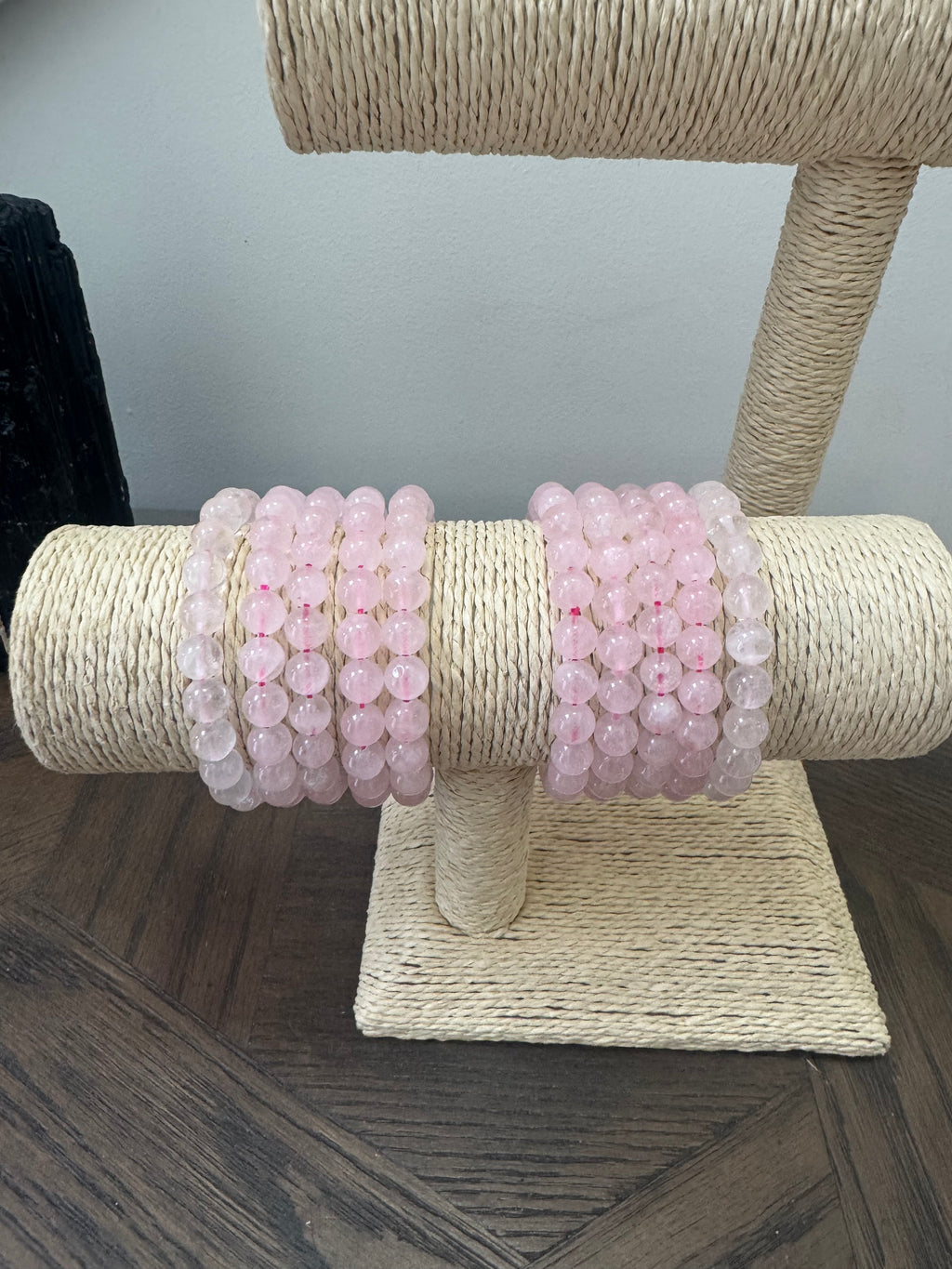 🌸 Rose Quartz Crystal Bracelet – Love & Heart Harmony 8mm