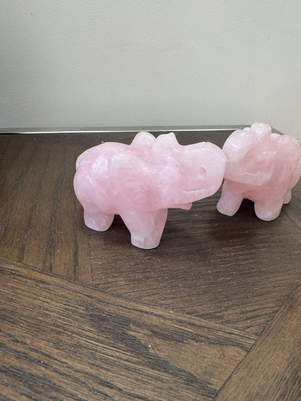 🐘 Rose Quartz Elephant – Love, Luck & Gentle Strength
