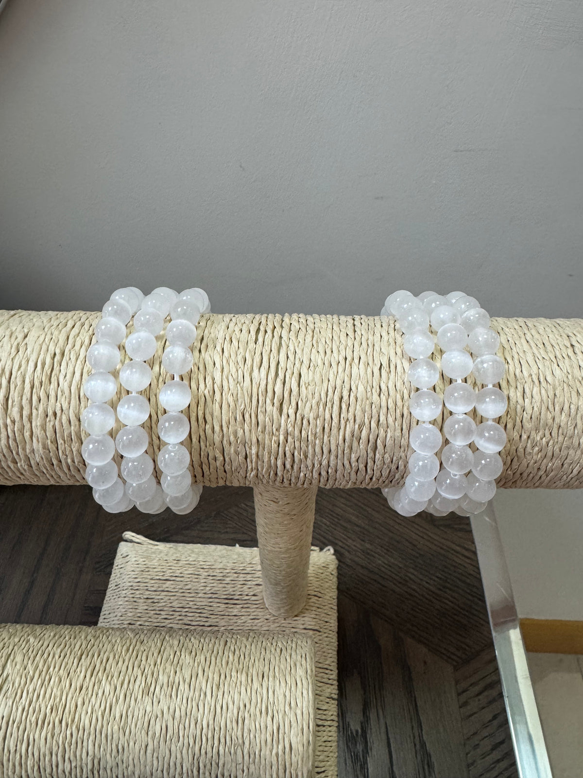 🤍 Selenite Bracelet – Energy Cleansing, Clarity & Spiritual Protection